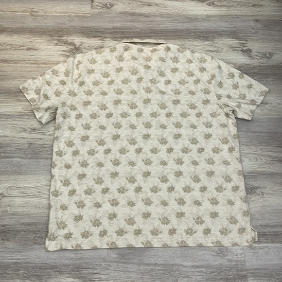 Van Heusen Tan Palm Tree Print Short Sleeve Men’s Polo Shirt Size XXL - Picture 8 of 8